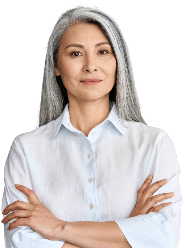 Woman smiling at camera