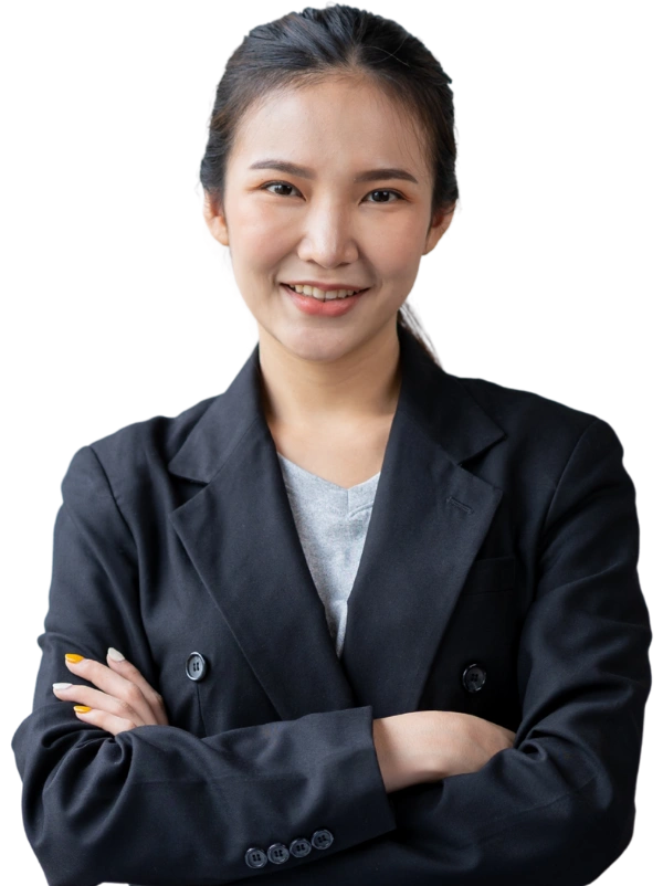 Woman smiling at camera